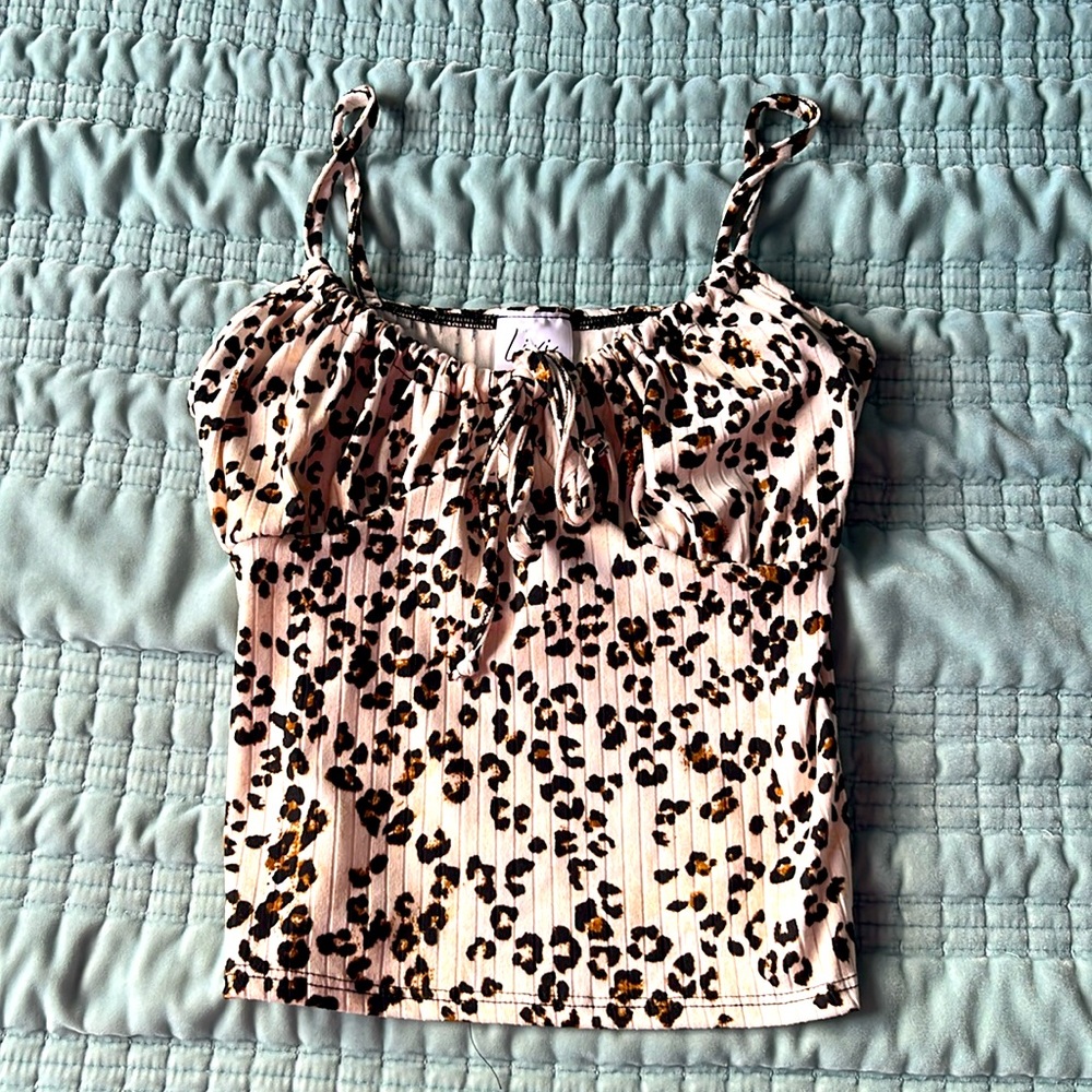 Livi Olivia Rae Cheetah Print Tank Top Women’s Size M